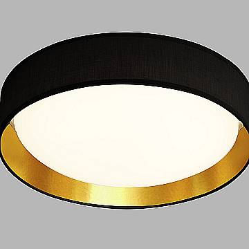 Plafoniera Gianna Acciaio Bianco Tessuto Trasparente Led 15,2W 3000K