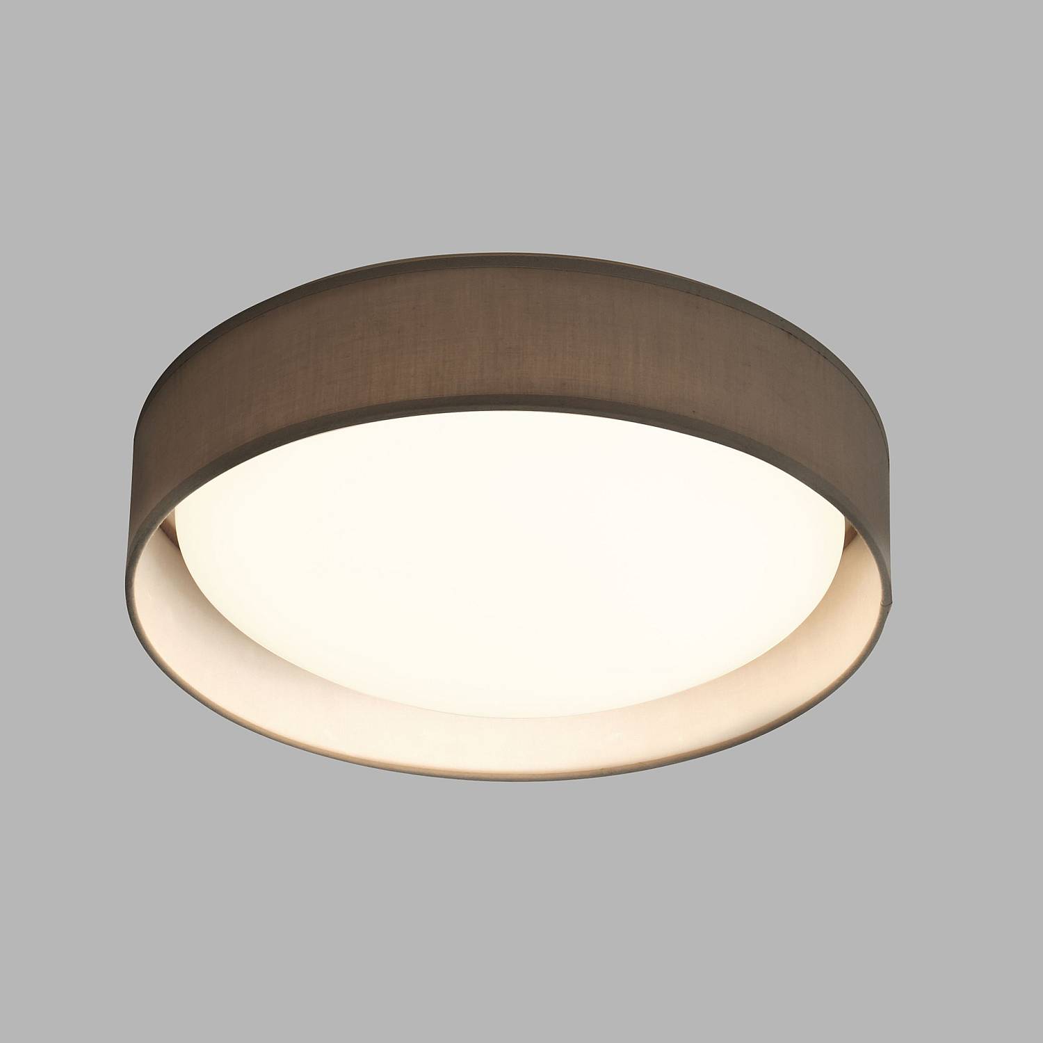 Plafoniera Gianna Tessuto Bianco Policarbonato Grigio Led 25,3W 3000K 9371-50GY