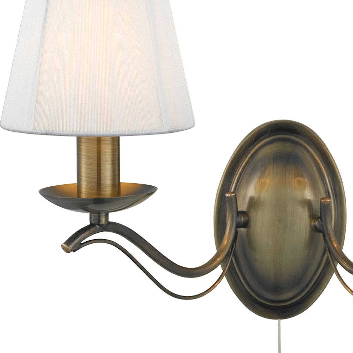 Applique Industrial-Nordico Andretti Acciaio Ottone 2 Luci E14 9822-2AB