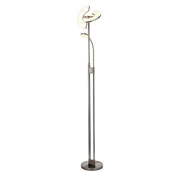 Piantana Moderna Gio Acciaio Cromo Alluminio Bianco Led 27,5W 3000K Piantana Moderna Gio Acciaio Cromo Alluminio Bianco Led 27,5W 3000K