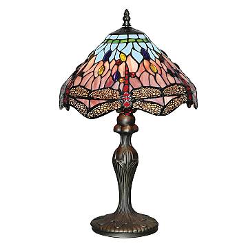 Lampada Da Scrivania-Ufficio Tiffany Libellula Acciaio Ottone 1 Luce E27 Lampada Da Scrivania-Ufficio Tiffany Libellula Acciaio Ottone 1 Luce E27