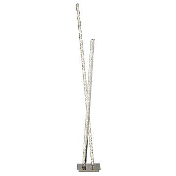 Piantana Contemporaneo Trifoglio Acciaio Cromo Vetro Trasparente Led 30W 4000K Piantana Contemporaneo Trifoglio Acciaio Cromo Vetro Trasparente Led 30W 4000K