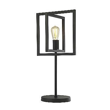 Lampada Da Scrivania-Ufficio Industrial-Nordico Plaza Acciaio Nero 1 Luce E27
