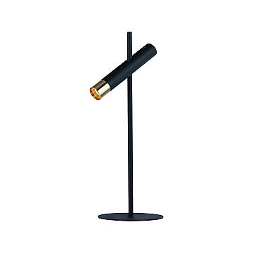 Lampada Da Scrivania Industrial-Nordico Cilindro Acciaio Nero Oro Led 4W 3000K Lampada Da Scrivania Industrial-Nordico Cilindro Acciaio Nero Oro Led 4W 3000K