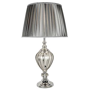 Lampada Da Scrivania Greyson Acciaio Cromo Vetro Trasparente 1 Luce E27 Lampada Da Scrivania Greyson Acciaio Cromo Vetro Trasparente 1 Luce E27