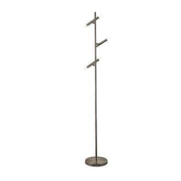 Piantana Industrial-Nordico Tubi Acciaio Cromo Policarbonato Led 14,02W 2700K Piantana Industrial-Nordico Tubi Acciaio Cromo Policarbonato Led 14,02W 2700K