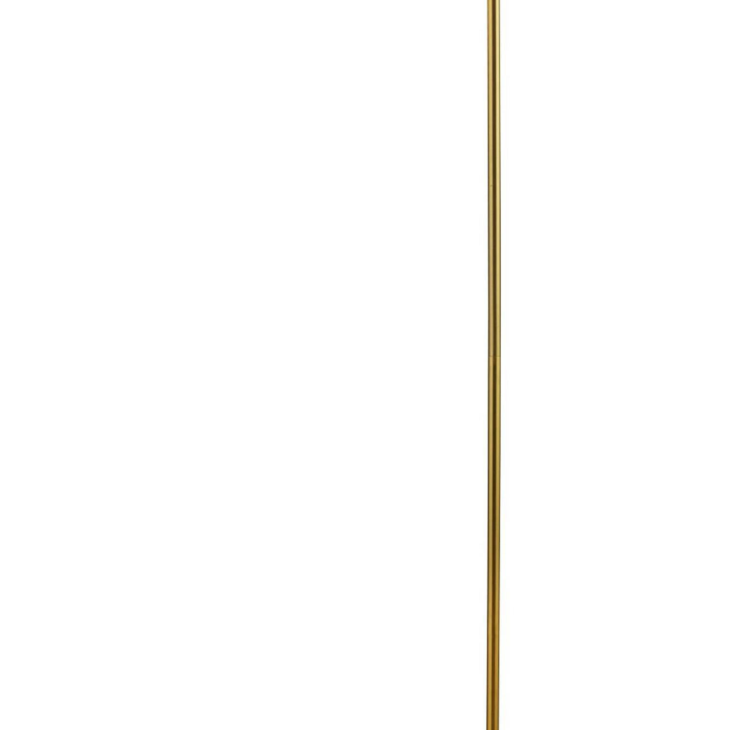 Piantana Contemporaneo Gallow Marmo Bianco Metallo Oro Tessuto Bianco 1 Luce E27 EU5024GO