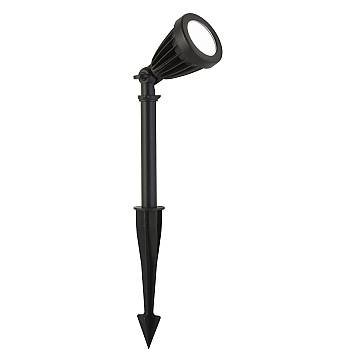 Faretto Picchetto Moderno Spikey Alluminio Nero Policarbonato Trasp Led 12 3000K Faretto Picchetto Moderno Spikey Alluminio Nero Policarbonato Trasp Led 12 3000K