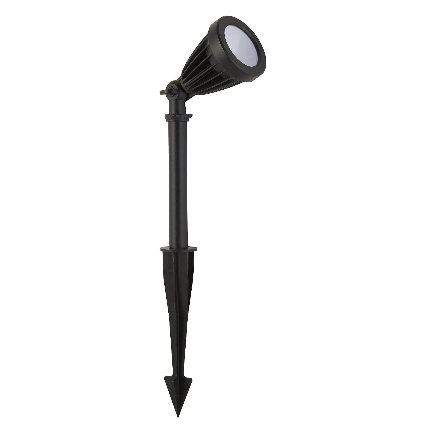 Faretto Picchetto Moderno Spikey Alluminio Nero Policarbonato Trasp Led 12 3000K EU51621BK