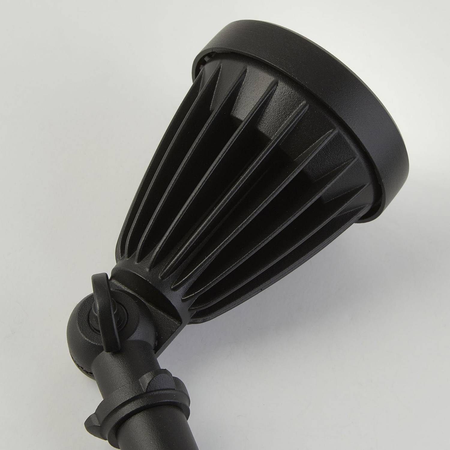 Faretto Picchetto Moderno Spikey Alluminio Nero Policarbonato Trasp Led 12 3000K EU51621BK