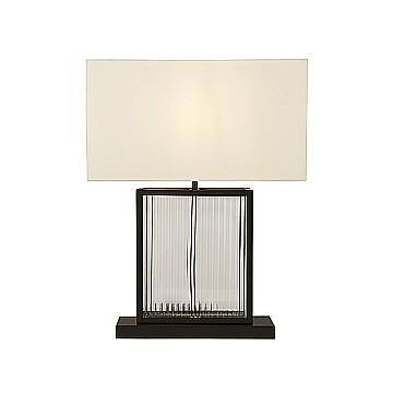 Lampada Scrivania Contemporanea Clarendon Acciaio Nero Vetro Bianco 1 Luce E27