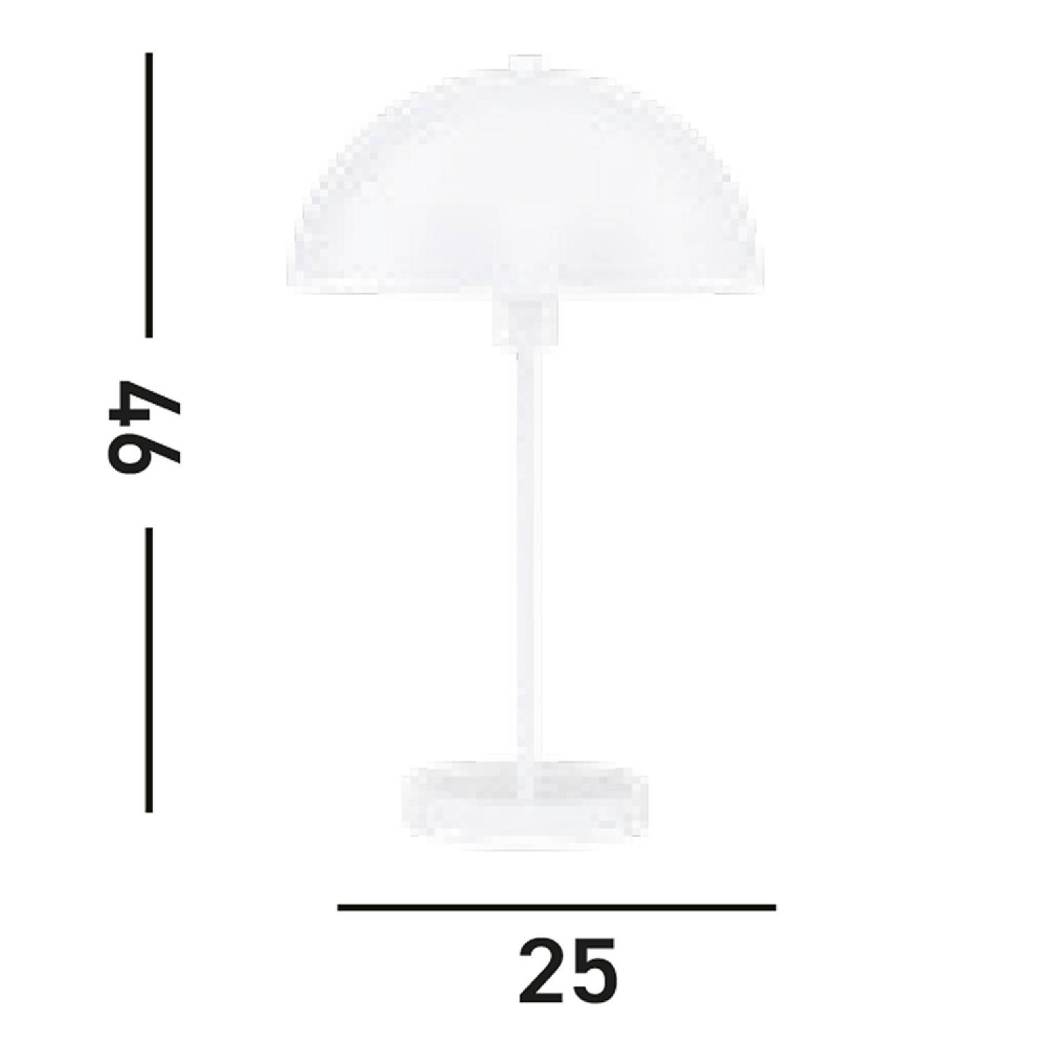 Lampada Da Scrivania Contemporanea Mushroom Acciaio Bianco 1 Luce E14 Lampada Da Scrivania Contemporanea Mushroom Acciaio Bianco 1 Luce E14
