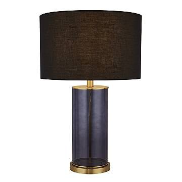 Lampada Da Scrivania Contemporanea Libertà Acciaio Blu Vetro Nero 1 Luce E27 Lampada Da Scrivania Contemporanea Libertà Acciaio Blu Vetro Nero 1 Luce E27