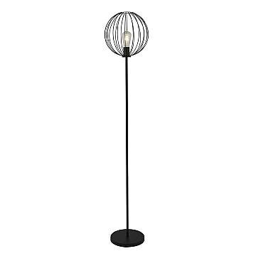 Piantana Industrial-Nordico Rondo Acciaio Nero 1 Luce E27 Piantana Industrial-Nordico Rondo Acciaio Nero 1 Luce E27
