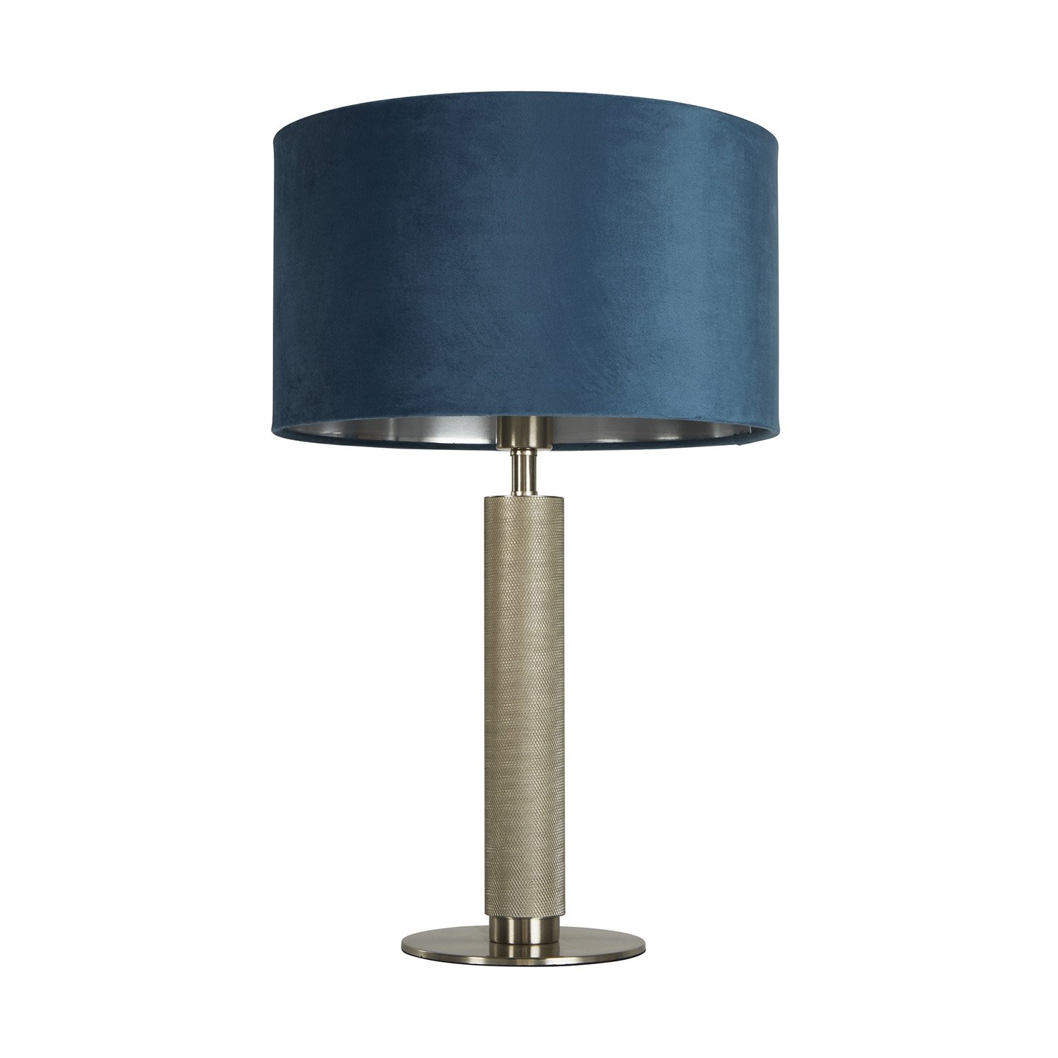 Lampada Scrivania Londra Acciaio Ottone Velluto Verde Acqua 1 Luce E27 EU65721TE