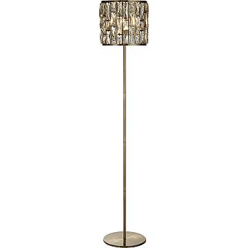 Piantana Classico Gioiello Acciaio Ottone Vetro 1 Luce E27