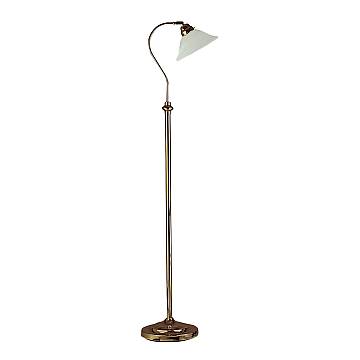 Piantana Classico Adjustable Acciaio Adjustable Vetro 1 Luce E27