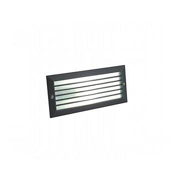 Segnapasso Con Griglia Incasso Moderno Walking Alluminio E Vetro Nero 1 Luce E27 Segnapasso Con Griglia Incasso Moderno Walking Alluminio E Vetro Nero 1 Luce E27