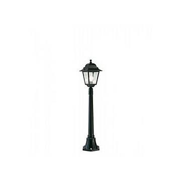 Palo Da Esterno Contemporaneo H114Cm Quadrata Alluminio E Vetro Nero 1 Luce E27 Palo Da Esterno Contemporaneo H114Cm Quadrata Alluminio E Vetro Nero 1 Luce E27