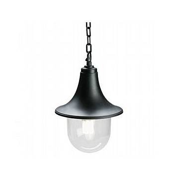 Sospensione Esterno Contemporanea Zoe Termoplastica E Nero 1 Luce E27
