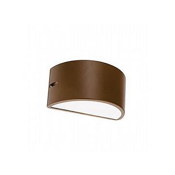 Applique Da Esterno Umbe Chiusa Alluminio E Termoplastica Ruggine 1 Luce E27