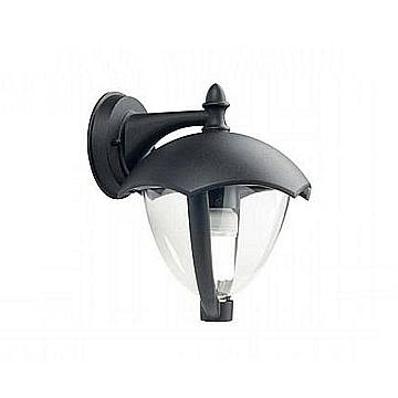 Applique Da Esterno Contemp. Sofy Alluminio E Materie Plastiche Nero 1 Luce E27