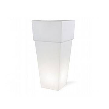 Piantana Da Esterno Moderna Lounge Termoplastica E Porcellana Bianco 1 Luce E27 Piantana Da Esterno Moderna Lounge Termoplastica E Porcellana Bianco 1 Luce E27