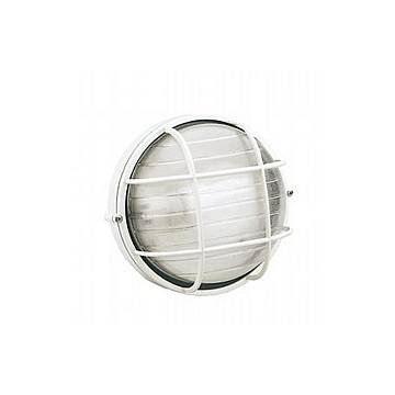 Applique Grande Gabbia Industriale Tonda Alluminio E Vetro Bianco 1 Luce E27 Applique Grande Gabbia Industriale Tonda Alluminio E Vetro Bianco 1 Luce E27