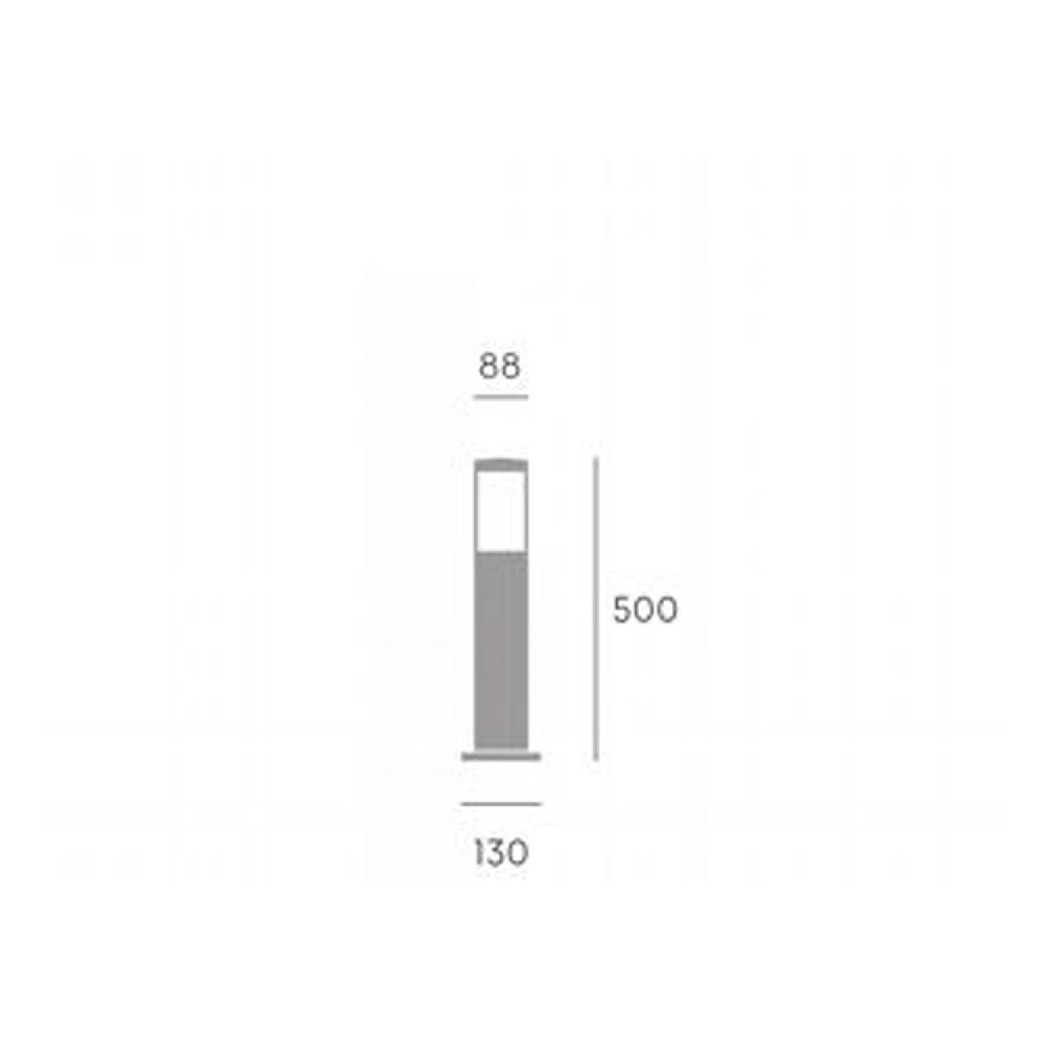 Palo Basso Moderno Panama Alluminio Tortora 1 Luce E27 300Cm 826/39