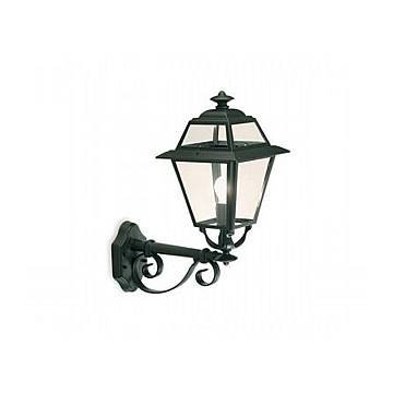 Applique In Alto Da Esterno Elegance Alluminio E Vetro Grigio 1 Luce E27