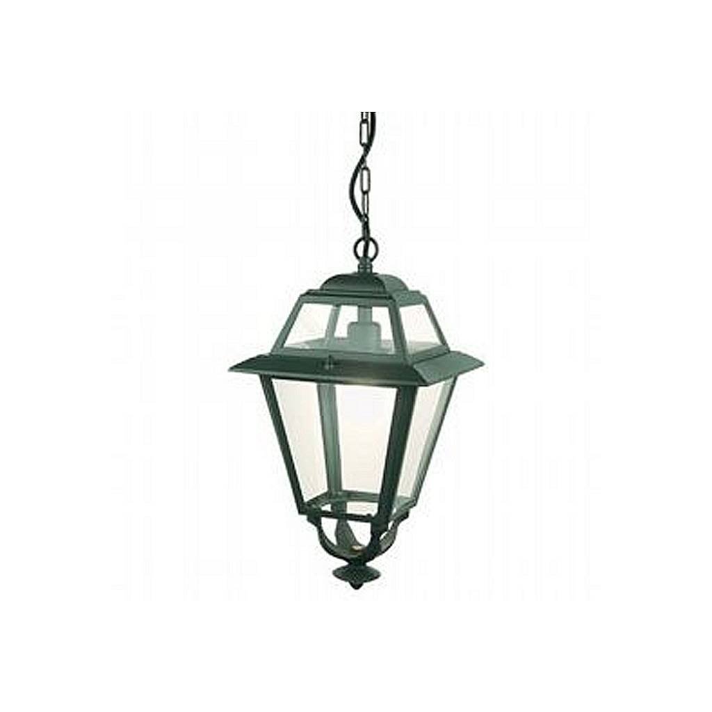 Sospensione Esterno Contemporanea Elegance Alluminio E Vetro Grigio 1 Luce E27