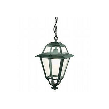 Sospensione Esterno Contemporanea Elegance Alluminio E Vetro Grigio 1 Luce E27