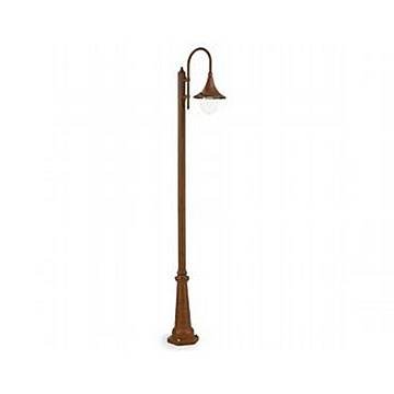 Lampione Esterno H230Cm Lampara Alluminio E Termoplastica Ruggine 1 Luce E27 Lampione Esterno H230Cm Lampara Alluminio E Termoplastica Ruggine 1 Luce E27