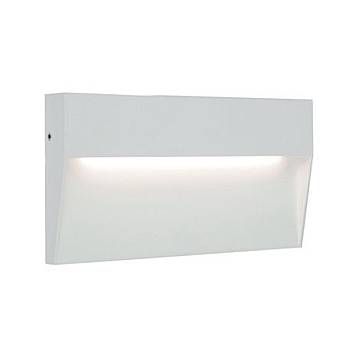 Segnapasso Rettangolare Moderno Geo Alluminio Bianco 6W Led 3000K