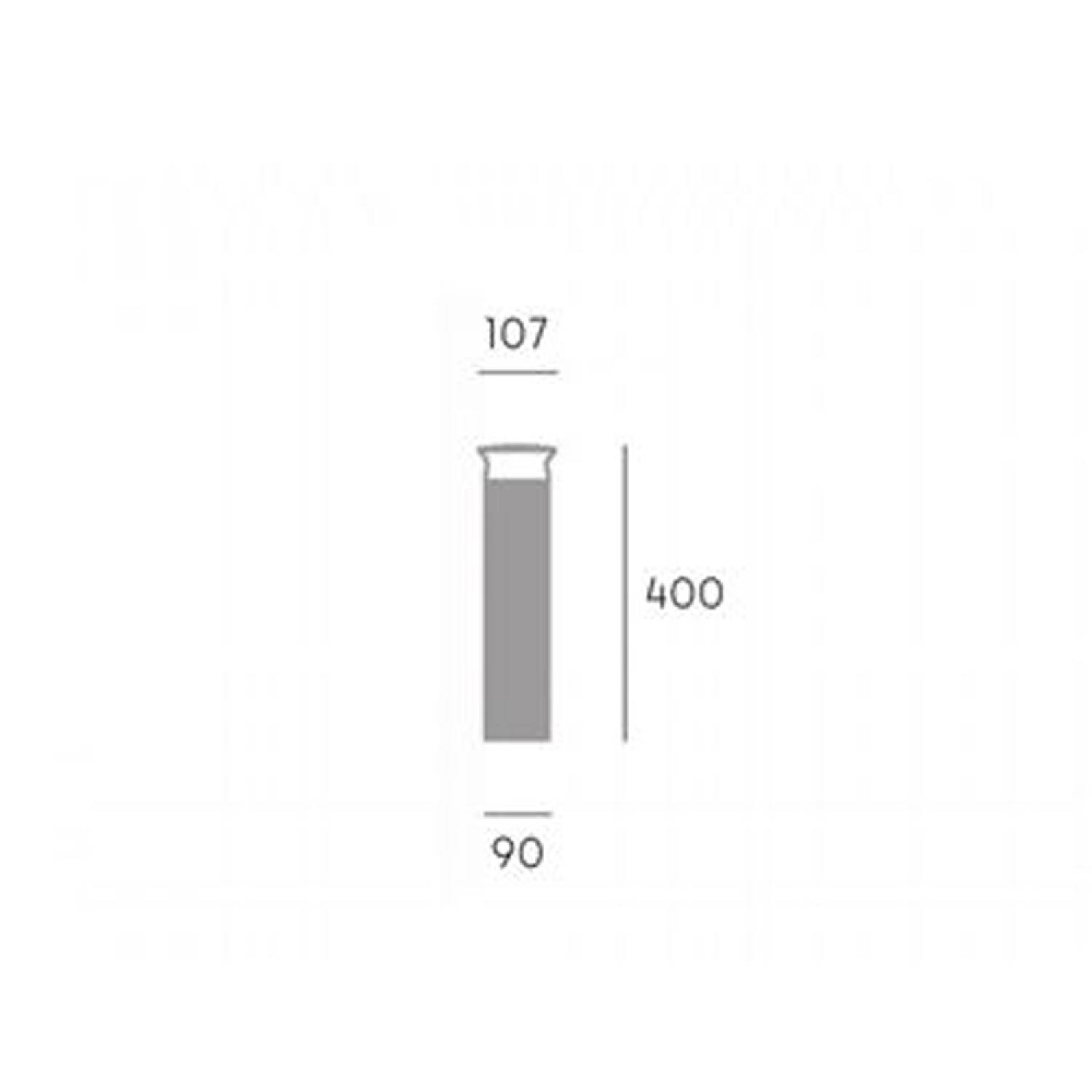 Palo Basso Contemporaneo Kep Alluminio Caffè 1 Luce Led 9W 3000K 98159/27