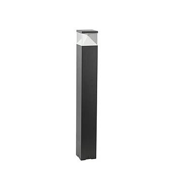 Paletto Alto Moderno Diamond Alluminio Grafite E Termoplastica 12W Led 3000K Paletto Alto Moderno Diamond Alluminio Grafite E Termoplastica 12W Led 3000K
