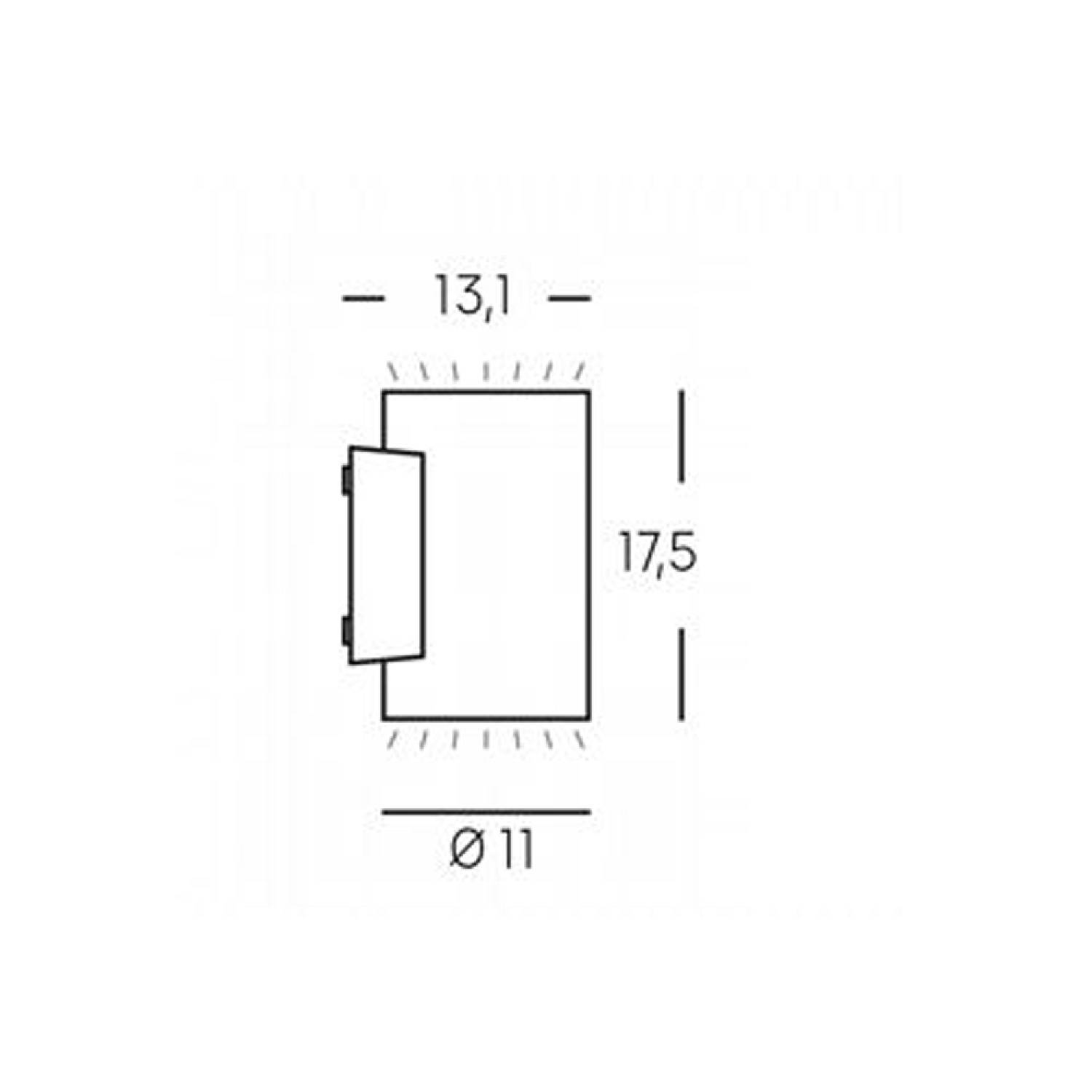 Applique Da Esterno Moderna Show Alluminio E Vetro Bianco Led 20W 3000K 98462/02
