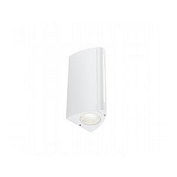 Applique Esterno Moderna Vision Alluminio E Termoplastica Bianco Led 8+4W 4000K
