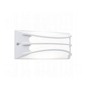 Applique Esterno Contemp. Bra Alluminio E Termoplastica Bianco Led 10W 4000K