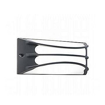 Applique Da Esterno Contemp. Bra Alluminio E Termoplastica Grigio Led 10W 4000K