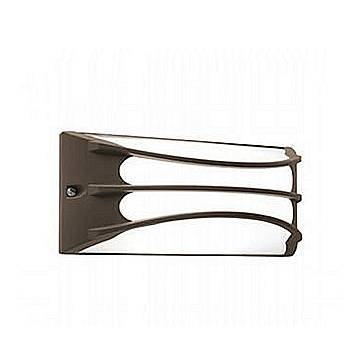 Applique Da Esterno Contemp. Bra Alluminio E Termoplastica Caffè Led 10W 4000K