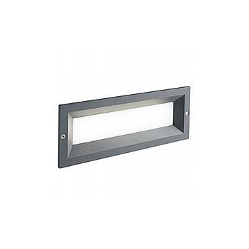 Segnapasso Esterno Moderno Mask Alluminio E Termoplastica Grigio Led 12W 4000K Segnapasso Esterno Moderno Mask Alluminio E Termoplastica Grigio Led 12W 4000K