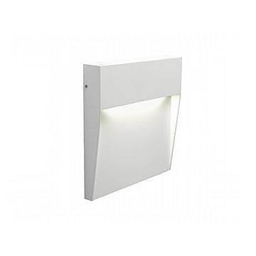 Applique Da Esterno Geo Square Alluminio E Termoplastica Bianco Led 6W 4000K Applique Da Esterno Geo Square Alluminio E Termoplastica Bianco Led 6W 4000K