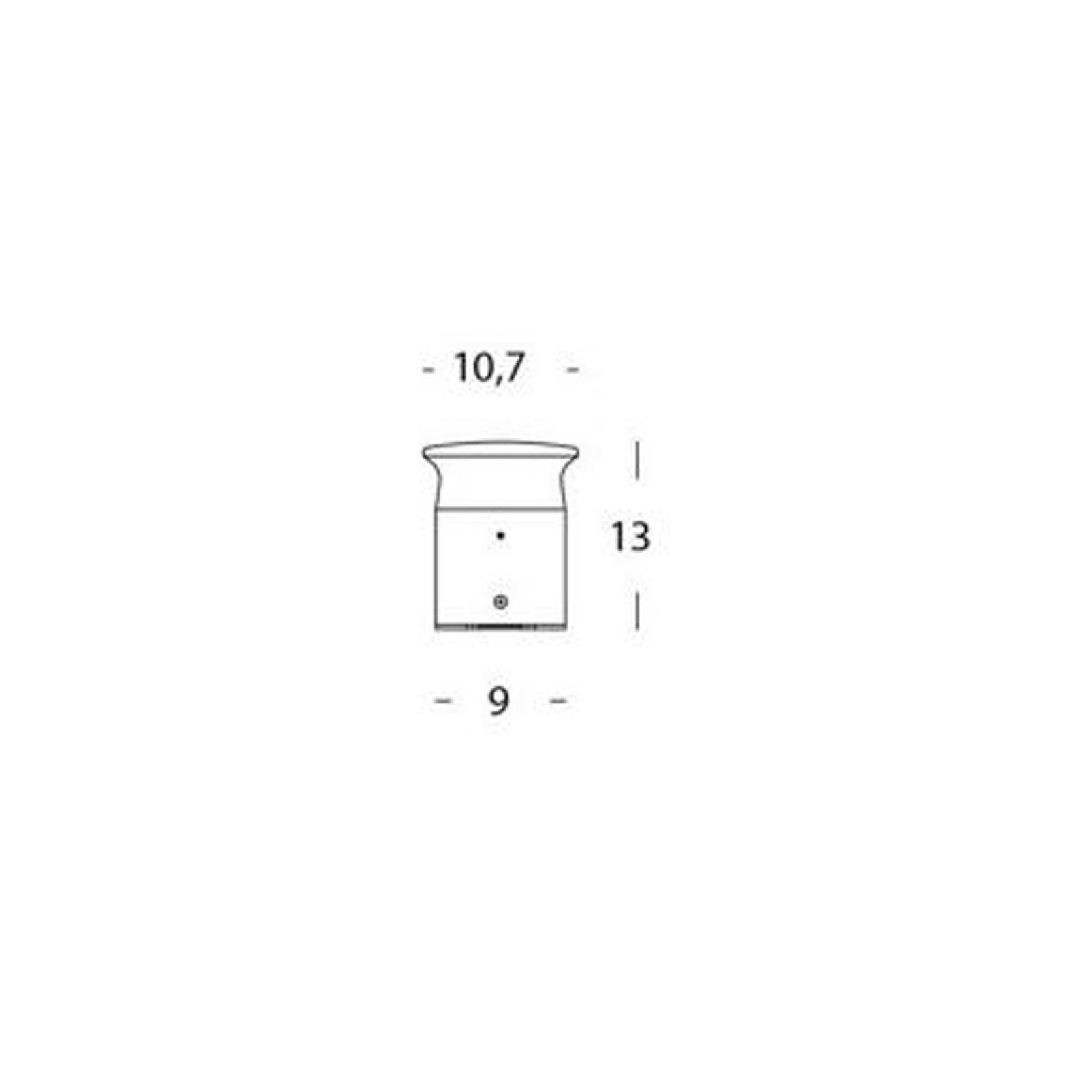 Applique Da Esterno Moderna Kep Alluminio E Termoplastica Grigio Led 9W 4000K 99164/16