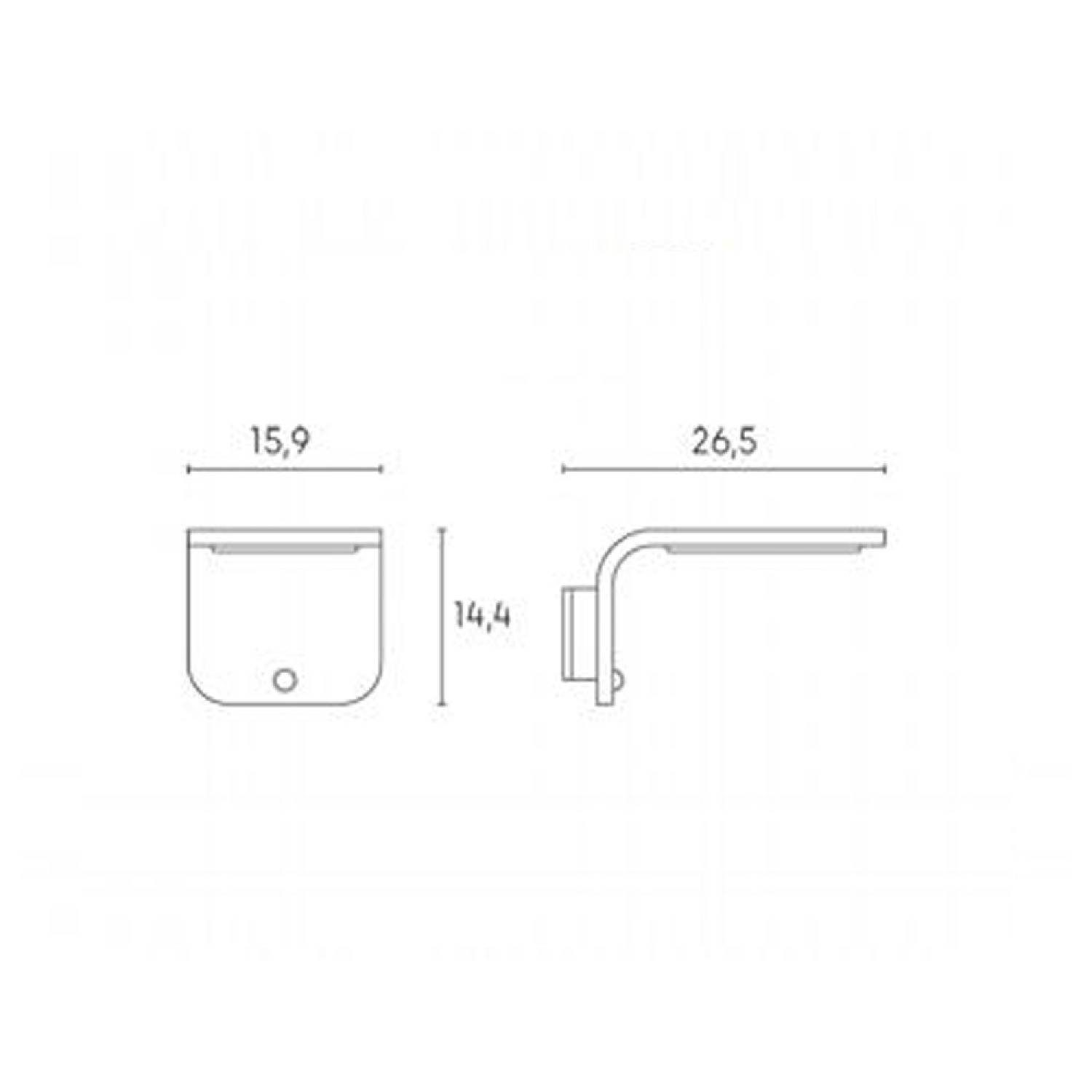 Applique Solare Moderna Street Alluminio E Termoplastica Nero Led 3W 4000K 99167/06