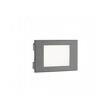 Segnapasso Aperto Da Esterno Moderno Spina Alluminio E Vetro Grigio Led 3W 4000K Segnapasso Aperto Da Esterno Moderno Spina Alluminio E Vetro Grigio Led 3W 4000K