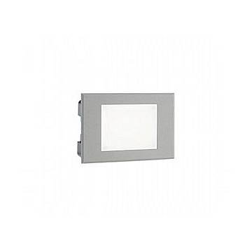 Segnapasso Aperto Da Esterno Moderno Spina Color Alluminio E Vetro Led 3W 4000K Segnapasso Aperto Da Esterno Moderno Spina Color Alluminio E Vetro Led 3W 4000K