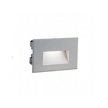 Segnapasso Liscio Da Esterno Moderno Spina Color Alluminio E Vetro Led 3W 4000K Segnapasso Liscio Da Esterno Moderno Spina Color Alluminio E Vetro Led 3W 4000K