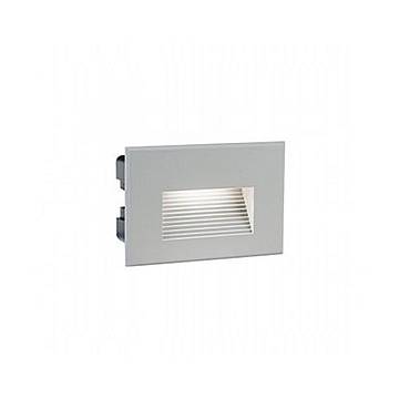 Segnapasso Dente Da Esterno Moderno Spina Color Alluminio E Vetro Led 3W 4000K Segnapasso Dente Da Esterno Moderno Spina Color Alluminio E Vetro Led 3W 4000K