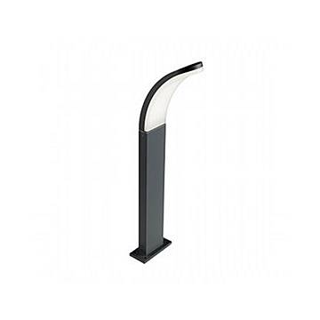 Paletto Esterno Moderno Virgola Alluminio E Termoplastica Grigio Led 15W 4000K Paletto Esterno Moderno Virgola Alluminio E Termoplastica Grigio Led 15W 4000K